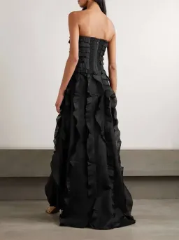 Aje Allairie Gown Black size 6 for rent on The Volte - image 3