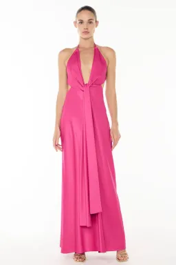 Evening Trance Slip Dress in Fuchsia by Manning Cartell Size 8 for rent on The Volte - image 1