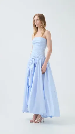 AJE Violette Bubble Hem Maxi Dress in Pearl Blue Size 6 for rent on The Volte - image 3