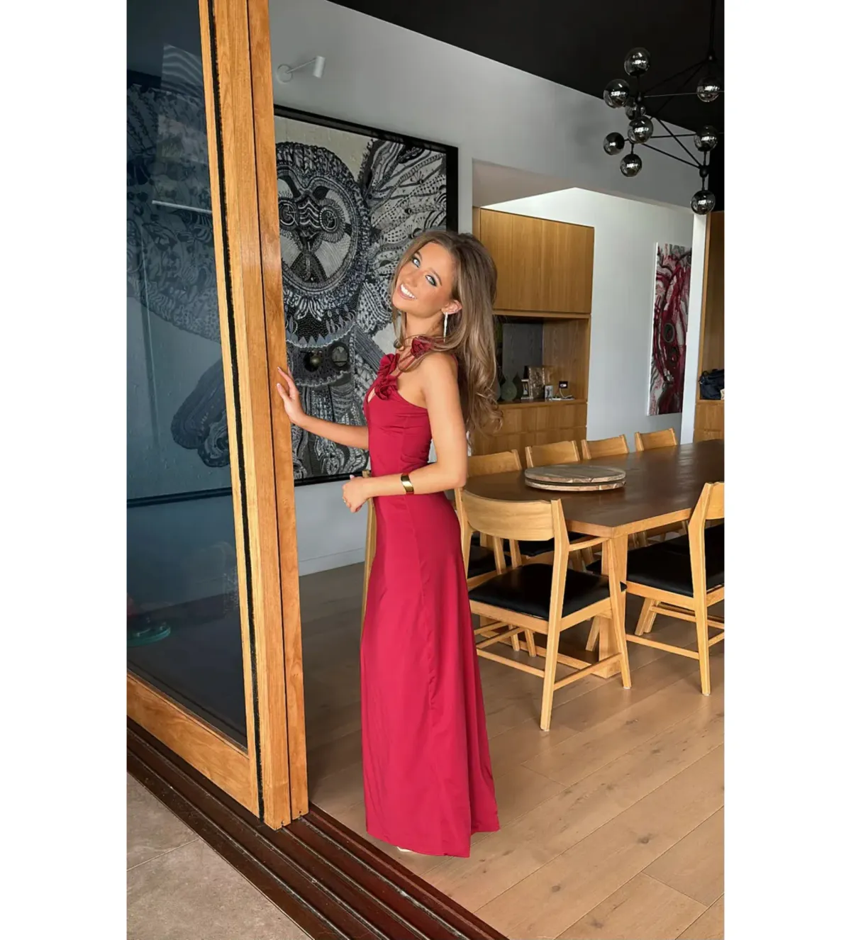 Maygel Coronel Celosia Dress in Red Wine One Size - Image 2