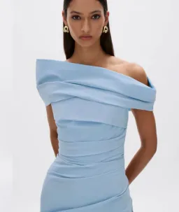 Rachel Gilbert Monique Gown in Sky Blue Size 1(8) for rent on The Volte - image 2