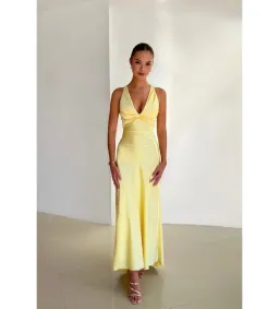 Ruth Tarvydas Goddess Gown in Yellow Size AU8 for rent on The Volte - image 1