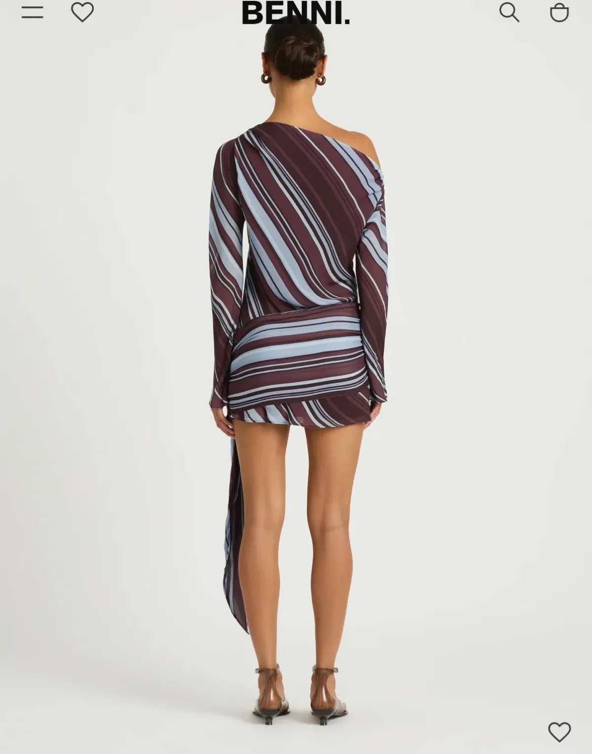 Benni Elise mini dress midnight stripe  - Image 3