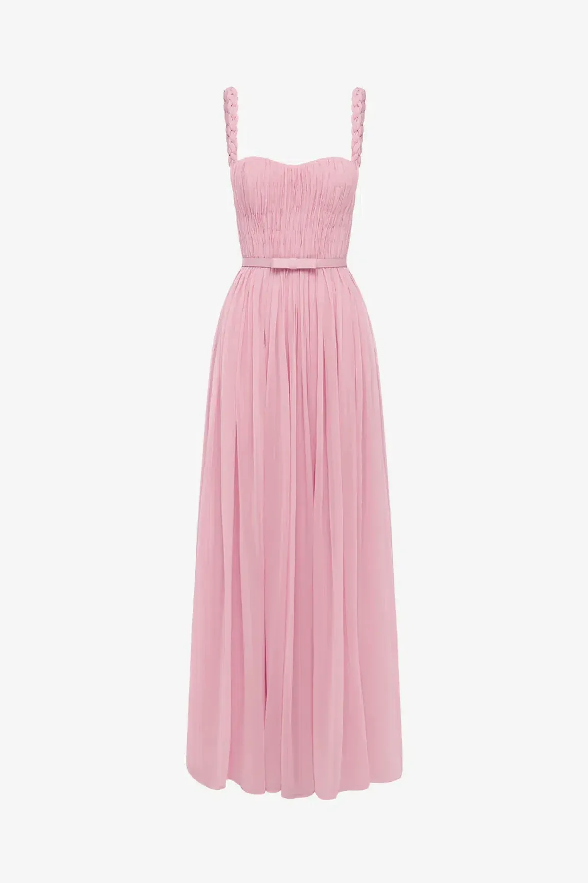 Leo Lin Angelina  Ruffled Floor Length Dress Pastel Pink Size 6 - Image 1