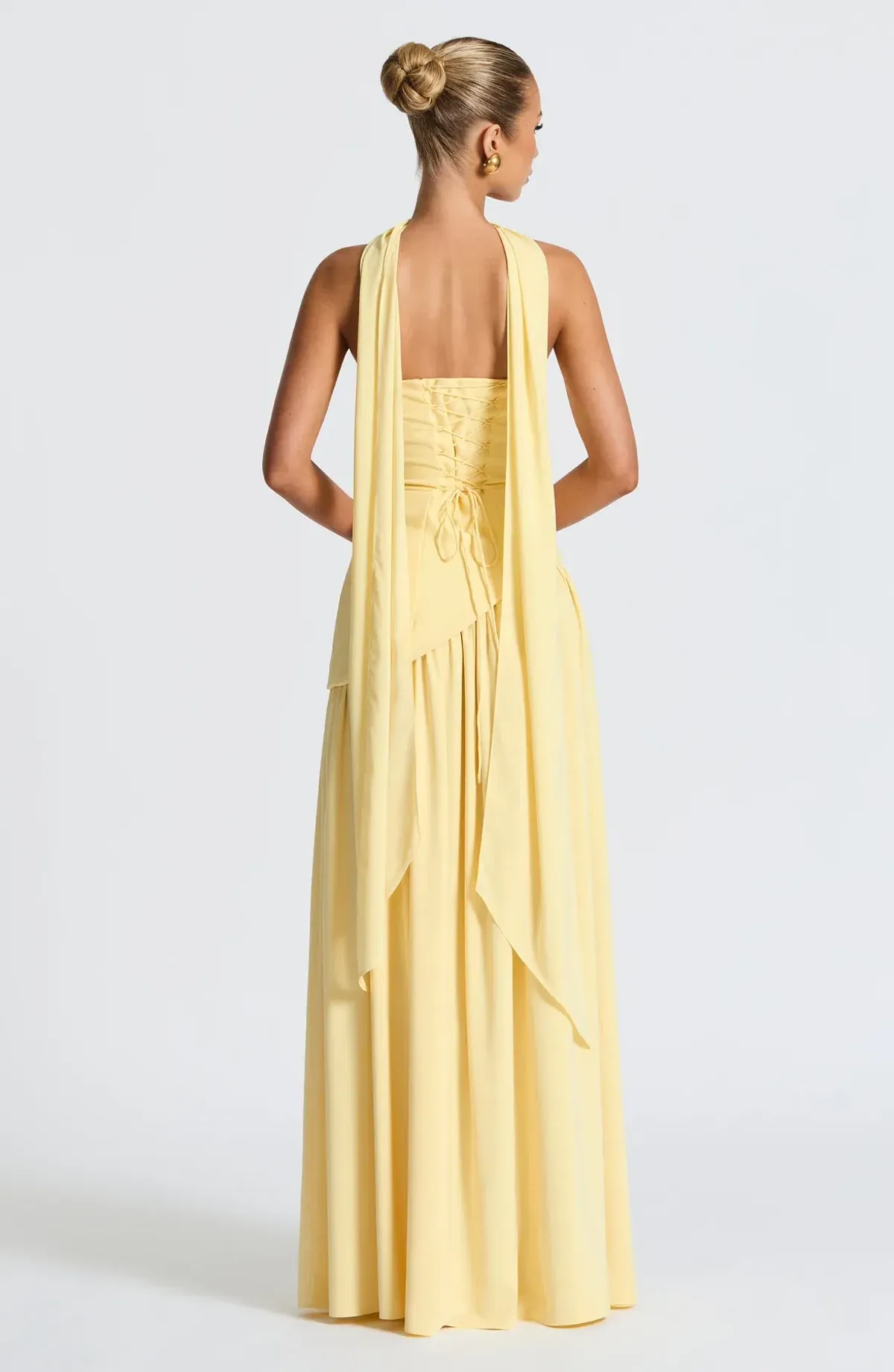 Baby Boo Maliyah Maxi Dress - Lemon Yellow (S) - Image 3