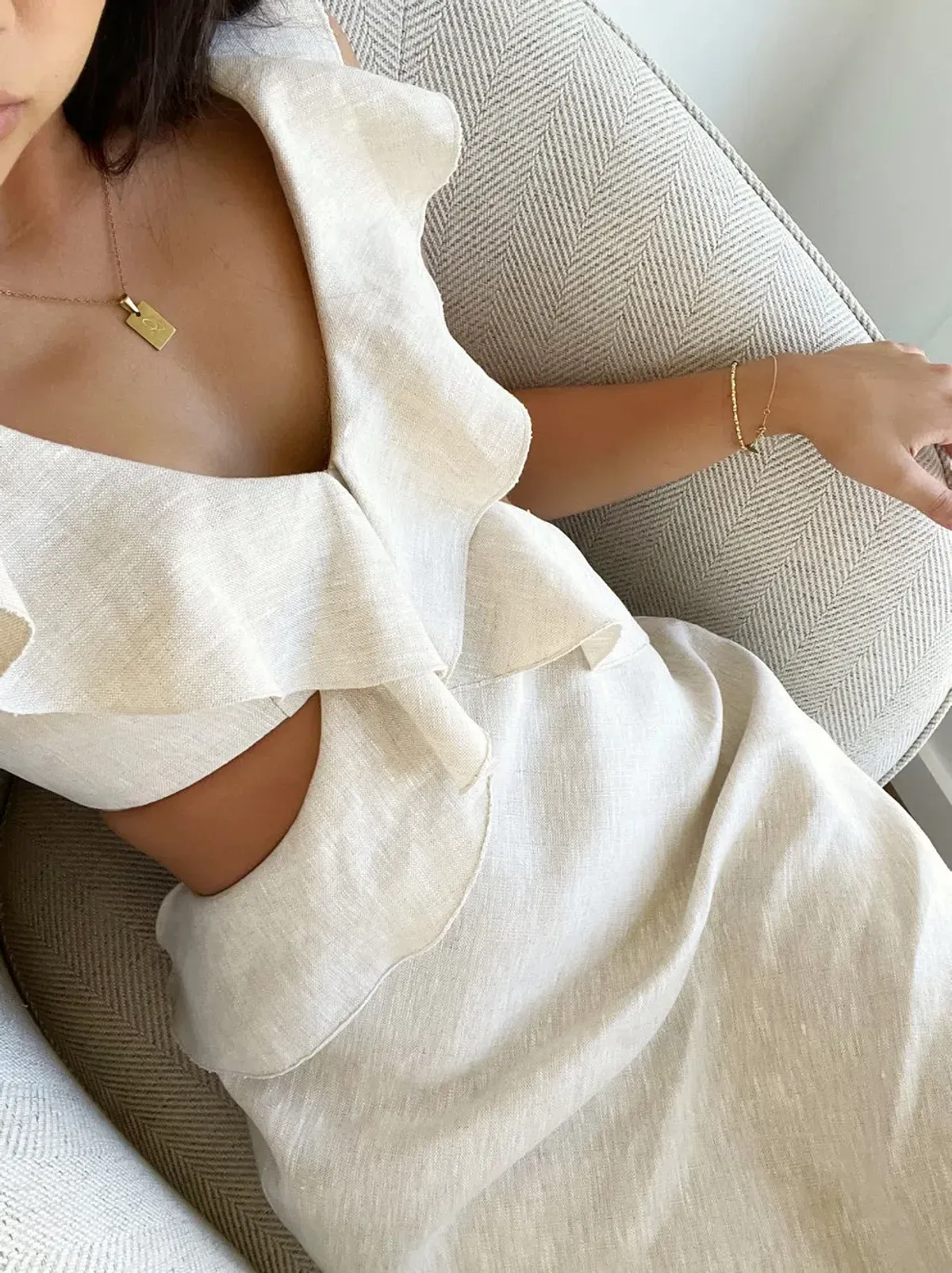 CIENTI THE LABEL Flounce Maxi Dress - Image 3