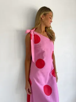 By Nicola Sorrento Maxi Pink/Red Polka / Size 8 for rent on The Volte - image 5