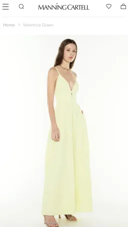 Manning Cartell Valentina Maxi Gown Lemon size 8  for rent on The Volte - image 6