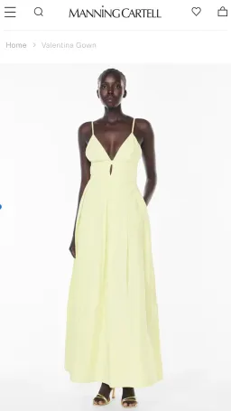Manning Cartell Valentina Maxi Gown Lemon size 8  for rent on The Volte - image 4