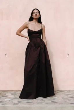 Hansen & Gretel Bellini Gown Chocolate XXS for rent on The Volte - image 1