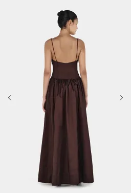 Hansen & Gretel Bellini Gown Chocolate XXS for rent on The Volte - image 4