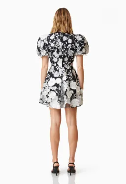 Elliatt Selene Floral Mini Dress Black Size M for rent on The Volte - image 4