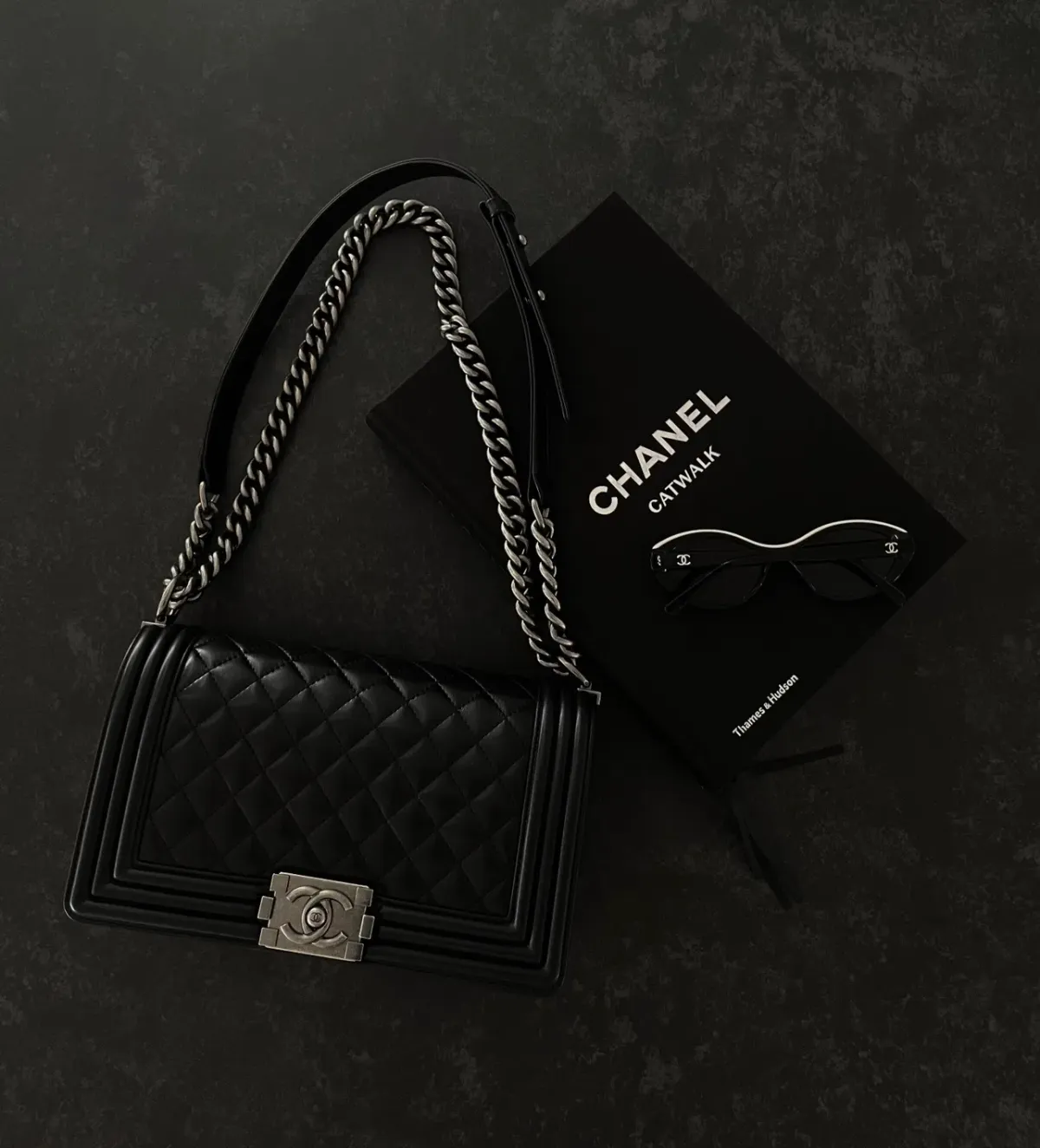 Boy Chanel Black Medium Handbag  - Image 4