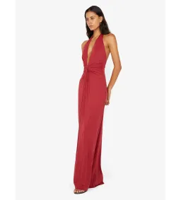 Bec & Bridge Susie Plunge Maxi Dress in Cherry Size AU12 for rent on The Volte - image 2