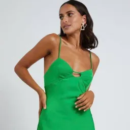 By Johnny Isla Cut Out Bias Midi Dress for rent on The Volte - image 2