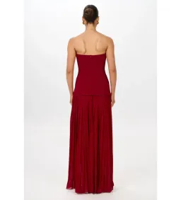 She is Olla Nicolette Dress in Raspberry Size S/AU8 for rent on The Volte - image 3