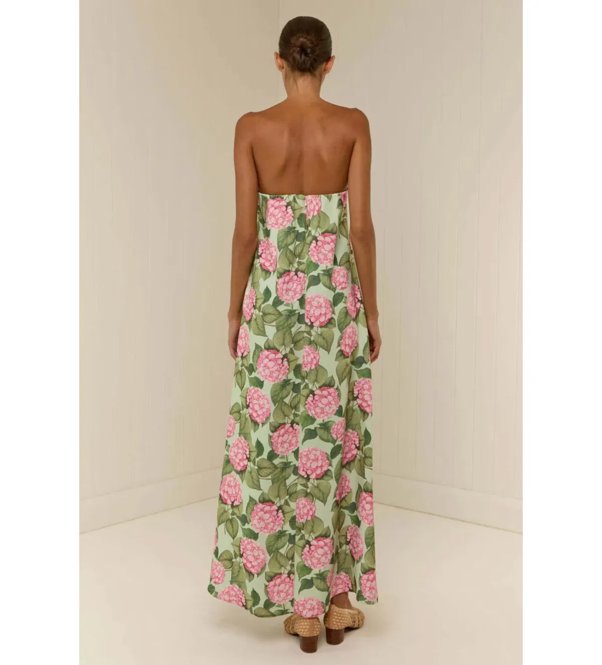 Palm Noosa Alessia Maxi Dress in Pink Jardin Size AU 12 - Image 3
