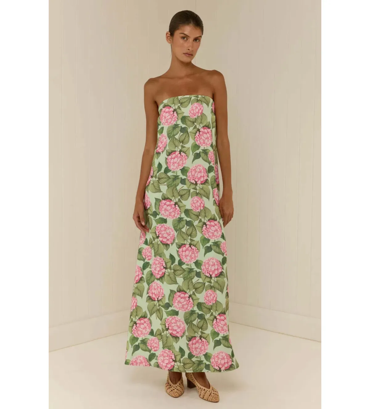 Palm Noosa Alessia Maxi Dress in Pink Jardin Size AU 8 - Image 2