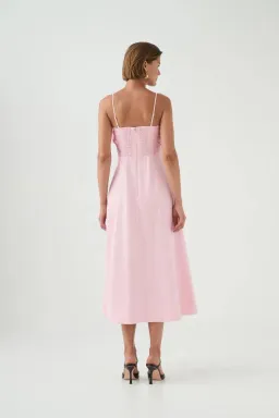 🩷New AJE Scarlett Bow Midi Dress - Size 14 - Cherry Blossom Pink🩷 for rent on The Volte - image 3