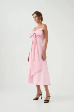 🩷New AJE Scarlett Bow Midi Dress - Size 14 - Cherry Blossom Pink🩷 for rent on The Volte - image 2