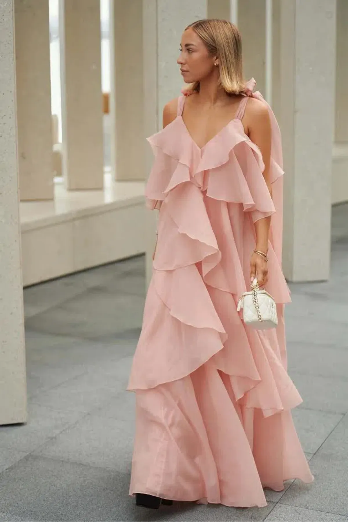 🌸New AJE Gracie Tiered Maxi Dress – Muted Rose Pink 10 AU 🌸 - Image 2