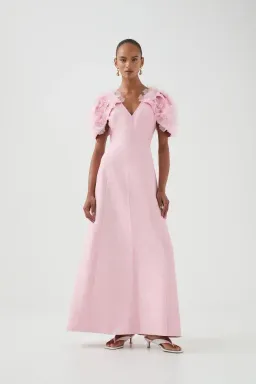 🌸 AJE Muse Maxi Dress – Cherry Blossom Pink – Size 10 AU Gown 🌸 for rent on The Volte - image 2