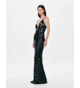 Misha Sapphire Sequin Dress in Black Size M/AU10 for rent on The Volte - image 2