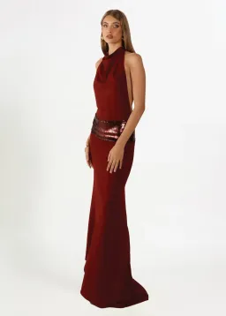 Ance Gria Adele Sequin Dress Wine Size Small S 8 for rent on The Volte - image 1