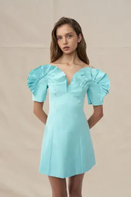 Ramira Off Shoulder Mini Dress by By Johnny Size 8 for rent on The Volte - image 2