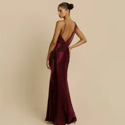 Arcina Ori Helena Dress In Plum Size Small for rent on The Volte - image 3