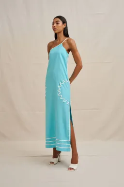 Oasis One Shoulder Maxi Dress by By Johnny Size 8 for rent on The Volte - image 3
