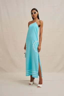 Oasis One Shoulder Maxi Dress by By Johnny Size 8 for rent on The Volte - image 5