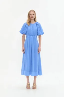 💙 AJE Alma Midi Dress – Mist Blue – Size 12 (AU) 💙 Satin-type Finish for rent on The Volte - image 2
