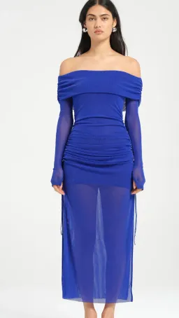 BENNI Blaire Maxi Dress Gown In Cobalt Blue | Size 8 for rent on The Volte - image 2