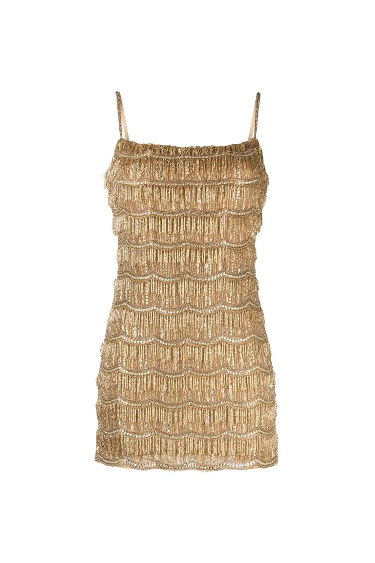 Rachel Gilbert Sadie Mini Dress Gold Size 10 - Image 1