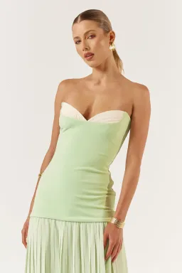 She is OLLÁ / Jefre Sei Nicolette Maxi Dress in Mint Size S / AU 8 for rent on The Volte - image 4