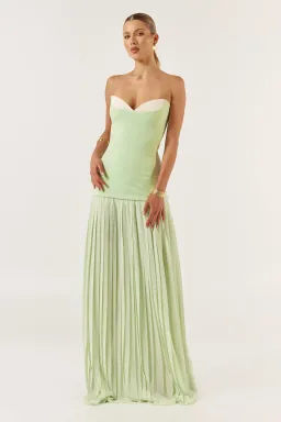 She is OLLÁ / Jefre Sei Nicolette Maxi Dress in Mint Size S / AU 8 for rent on The Volte - image 1
