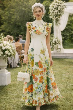 Alemais Constance Midi Dress Multi Size 12 for rent on The Volte - image 1