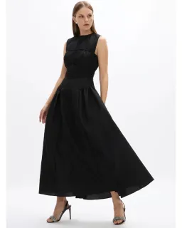 Rachel Gilbert Sophia Midi Dress Black Size AU 6 for rent on The Volte - image 1
