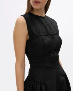 Rachel Gilbert Sophia Midi Dress Black Size AU 6 for rent on The Volte - image 3