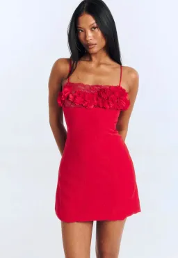 Cherie Attire Lucy Dress in Red for rent on The Volte - image 2