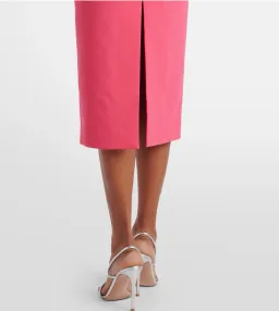 Rebecca Vallance Posey Puff Sleeve Midi Dress Pink size 12 for rent on The Volte - image 5