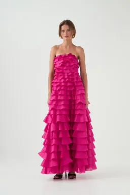 Aje Fleur Pleated Gown  for rent on The Volte - image 1