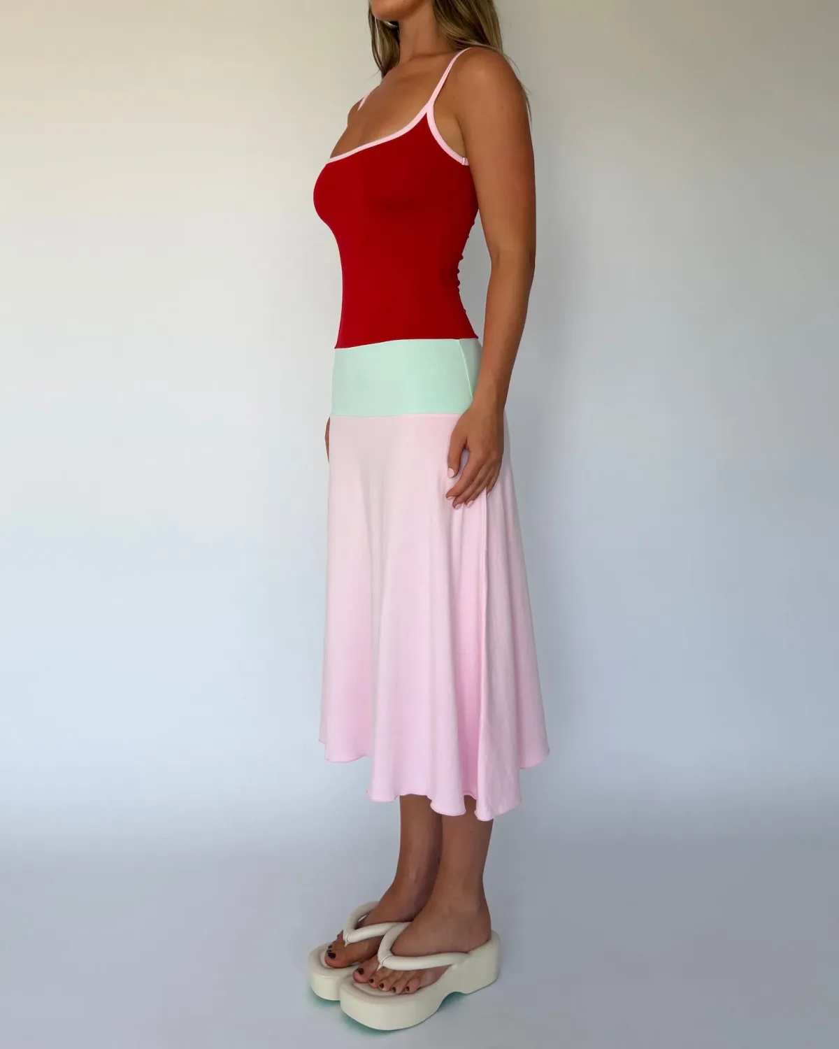 Blanch Lucy Midi Dress in Sorbet Size 8 - Image 2
