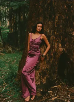 ANCE GRIA ATLEIN GOWN PLUM SIZE 8 (S) for rent on The Volte - image 7