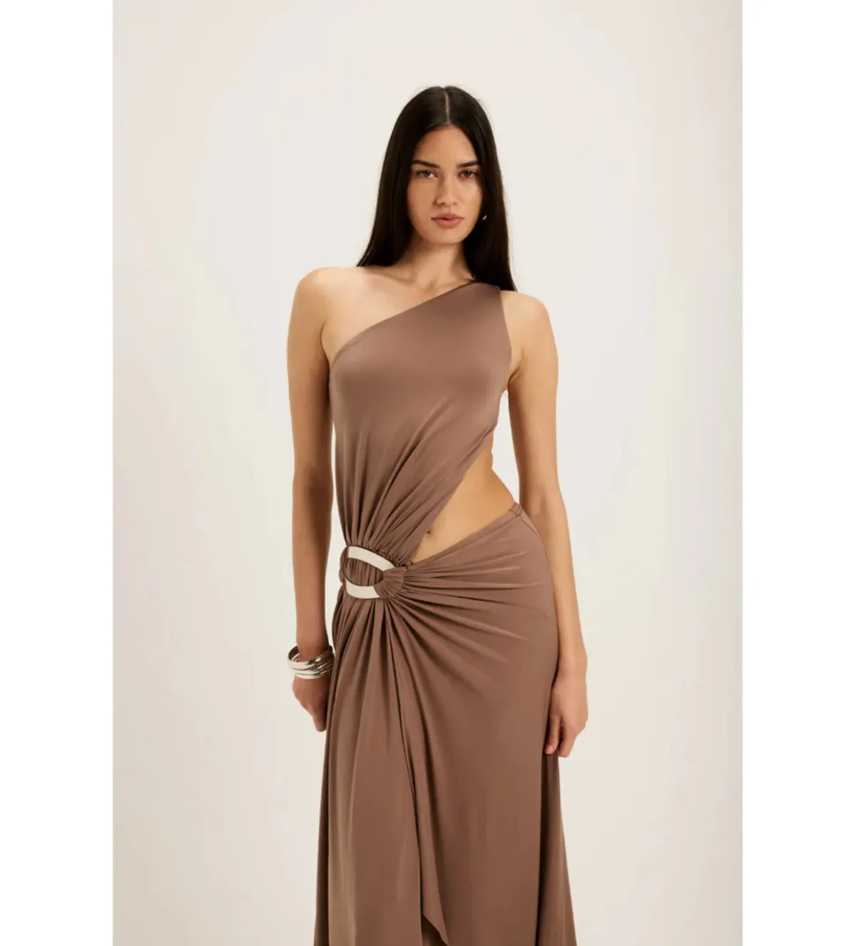 Ance Gria Serena Gown in Taupe Size XS/AU6 - Image 2