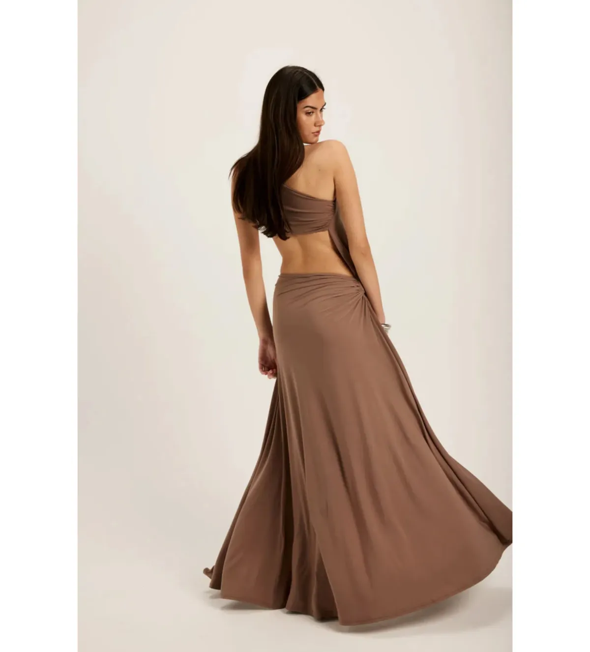 Ance Gria Serena Gown in Taupe Size XS/AU6 - Image 3