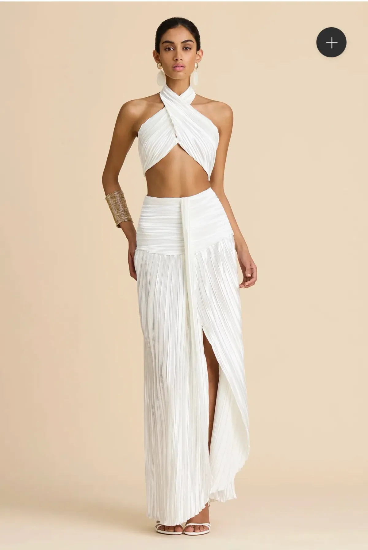 Gia Plisse Set - ivory - Image 1