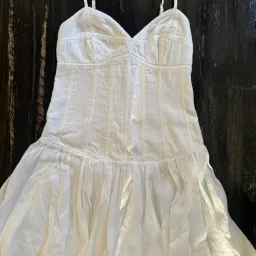 Aje white corset mini dress  for rent on The Volte - image 2