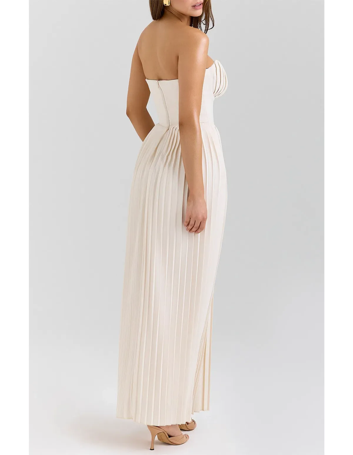 House of CB - Marcella Georgette Pleated Maxi Dress  - Image 1